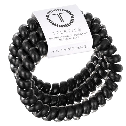 Jet Black Large Hair Ties